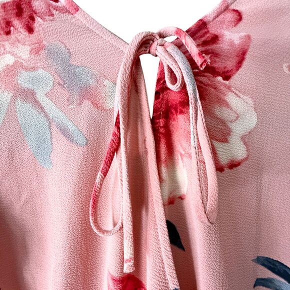 LET THEM EAT CAKE “Adrienne” Pink Floral Jumpsuit Romper - Women’s Small - Picture 7 of 16